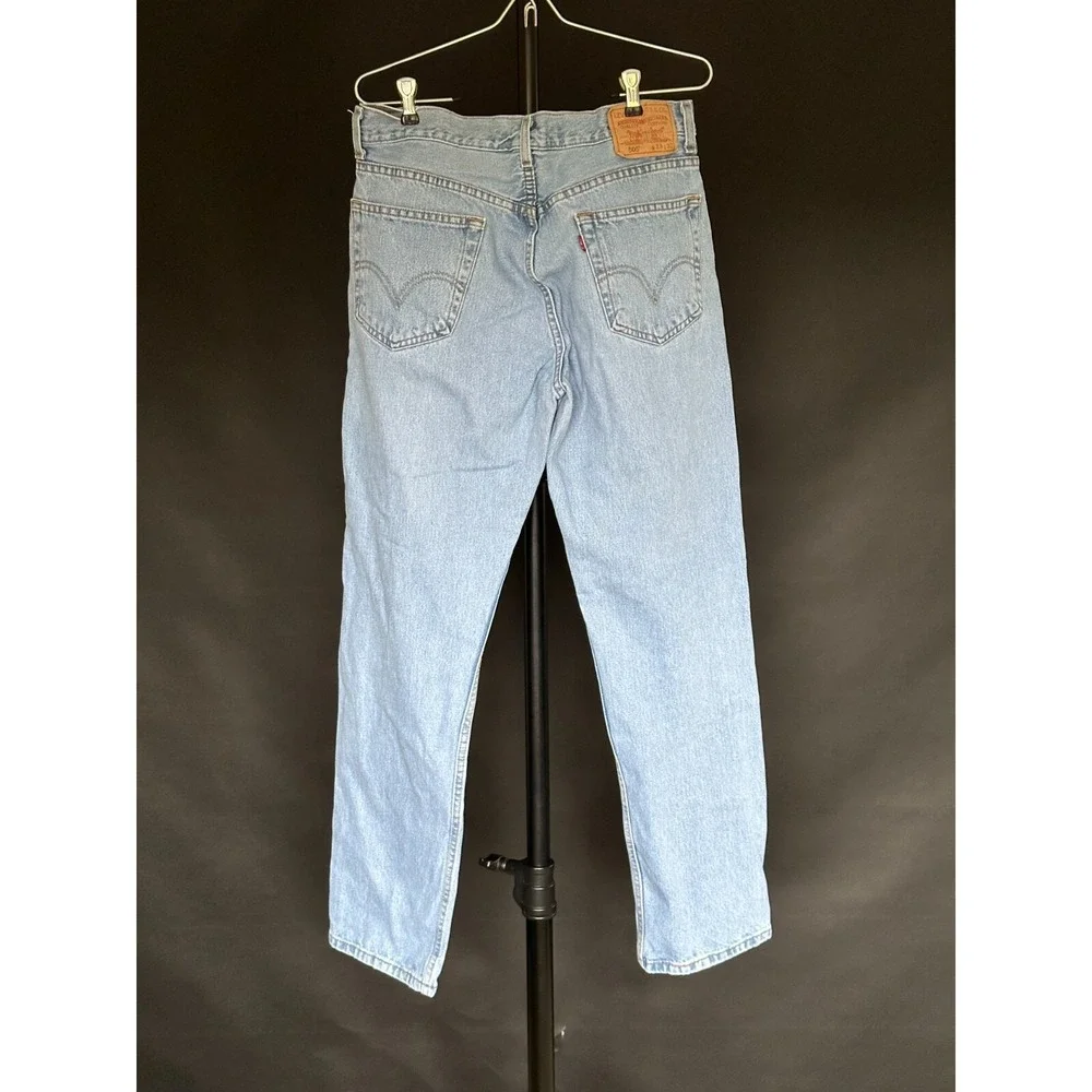 2006 Levi's 505 Jeans Mens Blue Light Wash Relaxed Fit Red Tab 33X32‎